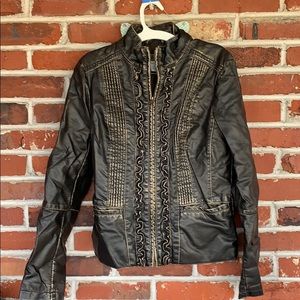 Faux leather jacket